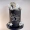 Disco Ball Cake Topper Mirror Balls Cake Decorations with Silver Stars Cake Topper for 70s 80s Disco Dance Party Saturday Night Fever Supplies (Style 1)